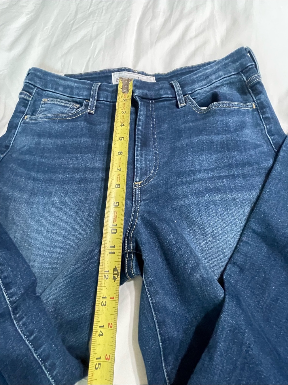 Frank & Eileen Galway Wide-Leg Jeans in Medium Blue Wash 30 - Picture 12 of 15